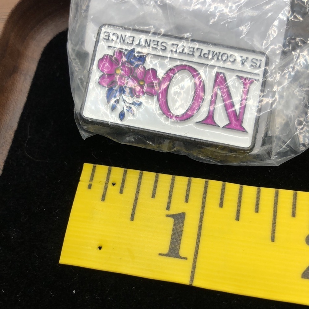 3/$25 “NO is a Complete Sentence” Pin Badge Brooch - Picture 7 of 7